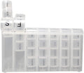 Eforcase Travel Pill Organizer Weekly, Portable Pill Case, 28 Compartments Daily Pill Organizer 4 Times One Day Small Pill Box for Pocket Purse Portable Pill Box Container for Medicine 7 Days