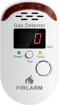 Gas Leak Detector for Home, Plug-in Natural Gas Detector for Propane, Methane, Butane, LPG, Combustible Gas Alarm Monitor with LED Digital, Audible and Visual Alert, for Kitchen, RV, Garage