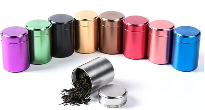 70ML Airtight Aluminum Stash Jar Herb Storage Container Tobacco Stash Box Pill Box,green