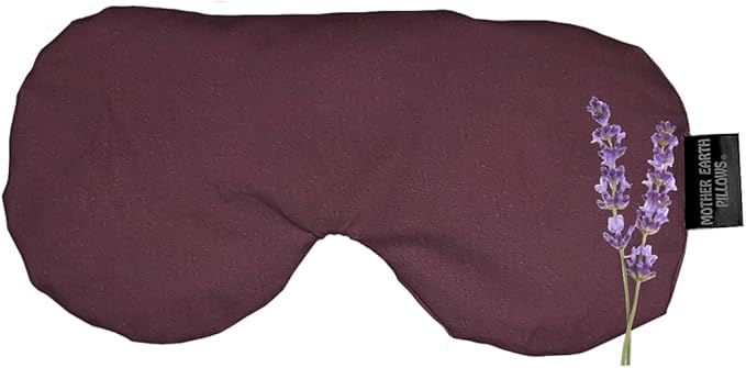 Mother Earth Pillows Sinus Flax Pillow for Natural Relief (Eggplant - Soothe Herbal Blend)