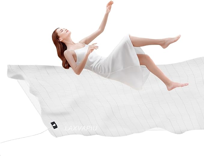 Grounding Sheet Flat Silver Fiber Cotton Grounding Sheet,Twin Grounded Bed Sheet for Better Sleep,39x75 Inch Earth Connected Sheet with Cord
