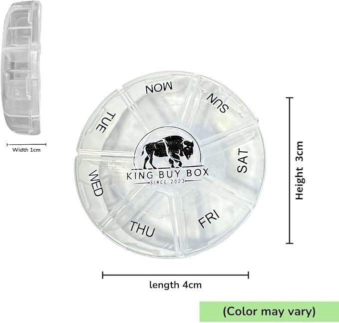 Pill Box KING BUY BOX (Color May Vary) Bundled with Acetaminophen PM Rapid Release Gelcaps, 375 ct.