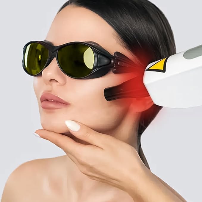 mozeeda Professional IPL Laser Safety Glasses Eye Protection,190-510nm OD4+ Laser Glasses Eye Protection, Laser Hair Removal Goggles for Treatment Cosmetology Operator