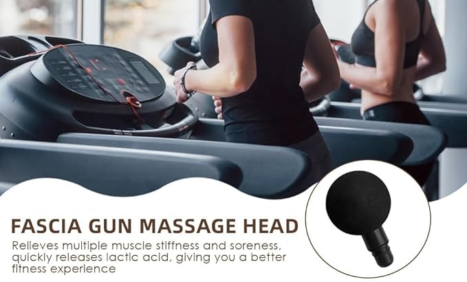 Wokyo Fascia Gun Massage Head 20mm Diameter Muscle Head Accessory Deep Tissue Applicator for Buttocks (2.4in Big Ball Heads)