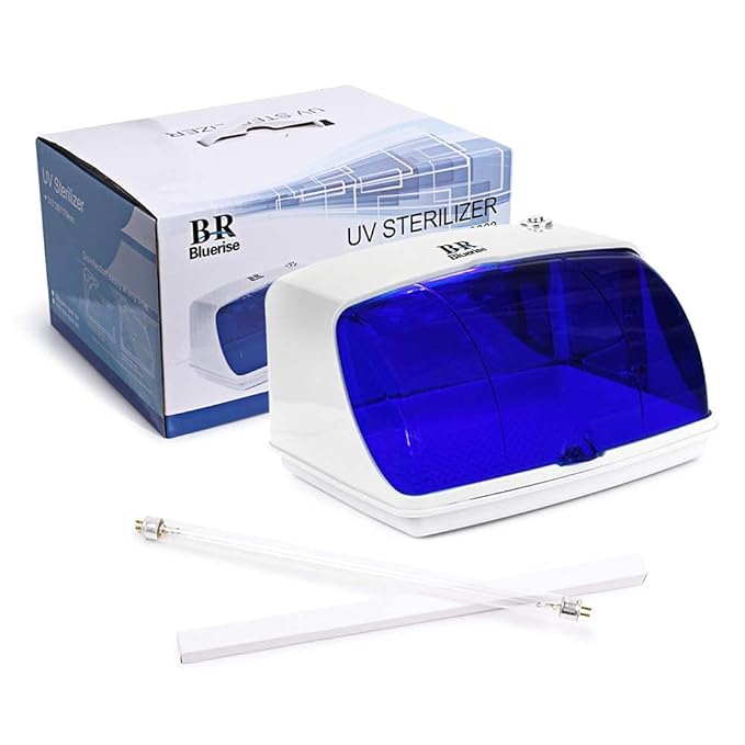 UV Sanitizer Box +2Bulbs Professional Home Appliances Salon LED Disinfection UV Light Sanitizer For Phone Baby Bottle Cleaning Beauty Tools