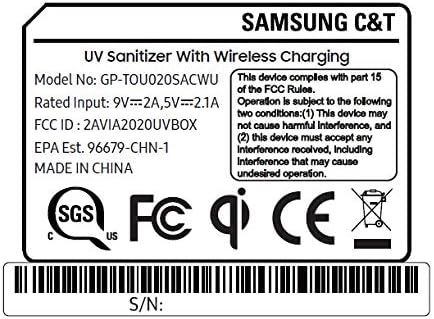 Samsung Electronics Qi Wireless Charger and UV Sanitizer - US Version
