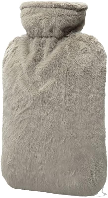 BICAREE Fuzzy Hot Water Bottle with Cover,Hot Water Bags for Pain Relief 2Liter,Heat Pad,Hot and Cold Therapy,Menstrual,Bpa Free