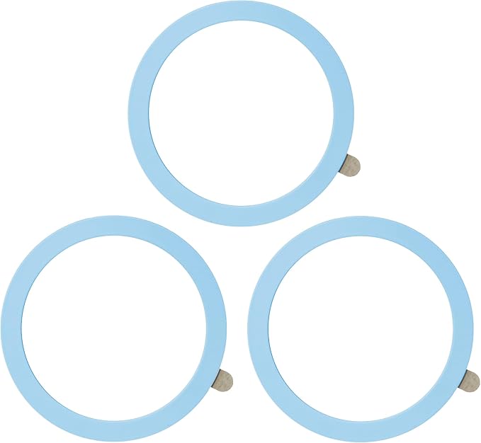 TENOC Universal Metal Ring Sticker for Magnetic Charger Compatible with iPhone/Samsung/Android All Cellphones, Magnetic Mount/Phone Holder Conversion Accessories, 3Pcs, Blue