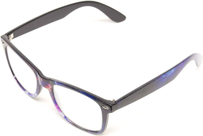 GloFX Ultimate Diffraction Glasses - Galaxy - 3D Prism Rainbow Effect - Great Edm, Festival, Concert, Fireworks, Christmas Lights, and Rave Accessory - Galaxy Frames