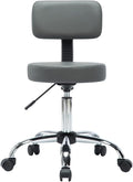 Naomi Home Adjustable Work/Office Stool Gray/Without Foot Rest