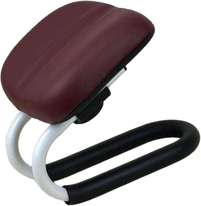 Meditation Bench,Kneeling Stool Thick Cushion Prayer Seiza Chair Adjustable Height for Praying Yoga Zen Practice Mindfulness, Deep Red