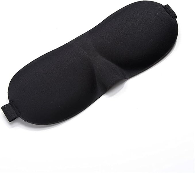1 PCS 3D Sleep Mask for Women Men Eye Mask for Sleeping Contoured Cup Night Blindfold Mask Block Out Light for Kids Girls and Adult Black