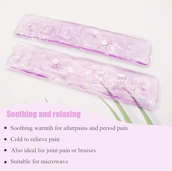 Postpartum Ice Pack, Hot and Cold Pads for After Delivery Essentials, Gel Cooling Pad, Fast Pain Relief Convenient for Perineal Recovery Helps Reduce Swelling (Purple)