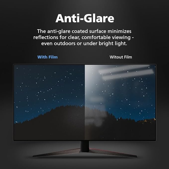 2-PACK 23.6 Inch DIAGONAL 16:9 Computer Blue Light Blocking Screen Protector for Widescreen Desktop PC LED Monitor and Laptop - Eye Protection | Anti-UV | Anti-Glare