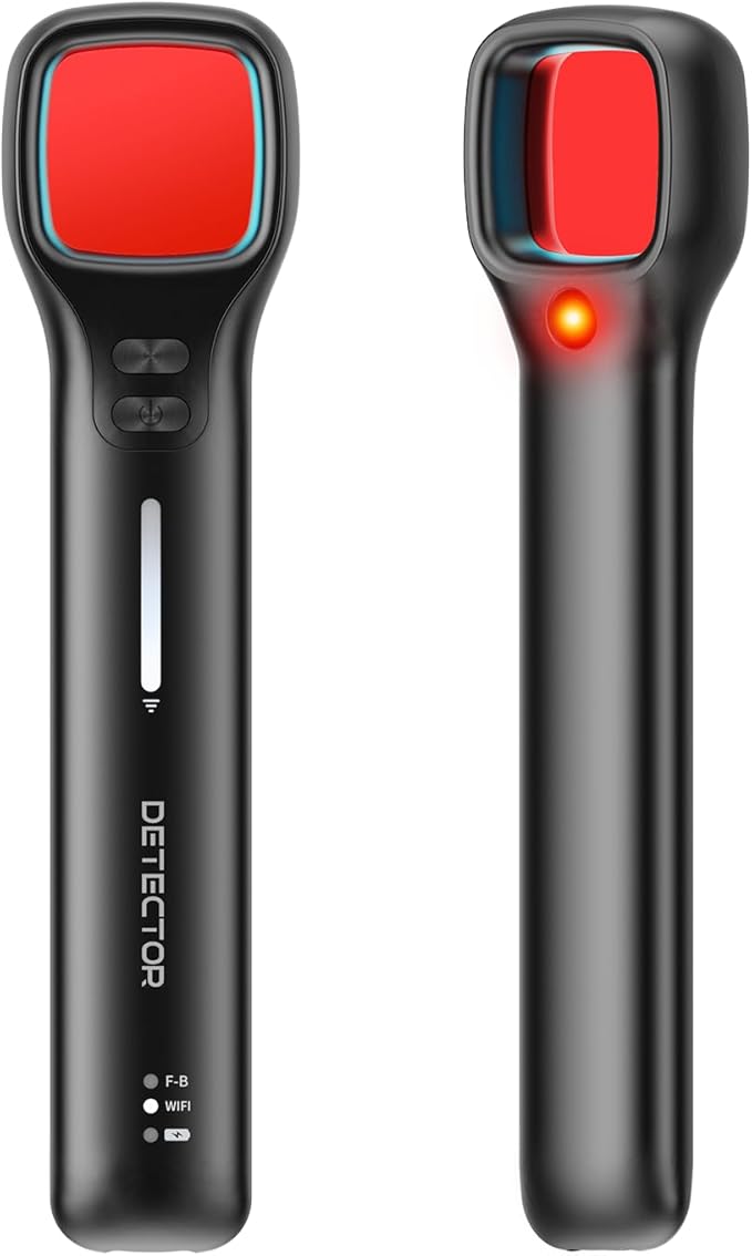 Hidden Camera Detectors with Viewfinder Bug Detector & Spy Camera Finder, Perfect for Hotels, Car, Travel & Office with Rechargeable Battery for 7 Levels Sensitivity 4 Modes