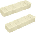 Weekly Small Pill Organizer, 7 Day Pill Case, Daily Vitamin Case Medicine Box, Pill Containers for Medicine Supplements Fish Oil(2Pcs,Beige)