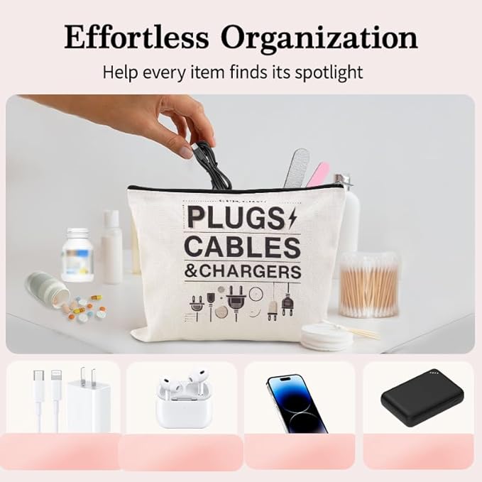 Charging Cable Organizer Pouch Bag Travel Elastic Silicone Cable Straps Cord Organizer Anti Loss Portable Earphone Plug Charger Storage Bag Data Cables Protector Cover Charge Cord Tie Wraps Protection
