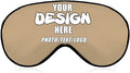 Custom Sleeping Eye Masks with Your Own Design, Customized Light Blocking Eyeshade for Deep Sleep Nap, Customize Blindfold Travel Accessory Sleep Aid Airplane Night Companion,#Tan