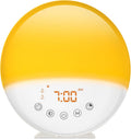 Wake Up Light Sunrise Alarm Clock, 10000 Lux UV-Free Sun Lamp with Dimmable Brightness, 4 Color Temperatures, Timer, Dual Alarms, Snooze, Sleep Aid, 10 Natural Sounds