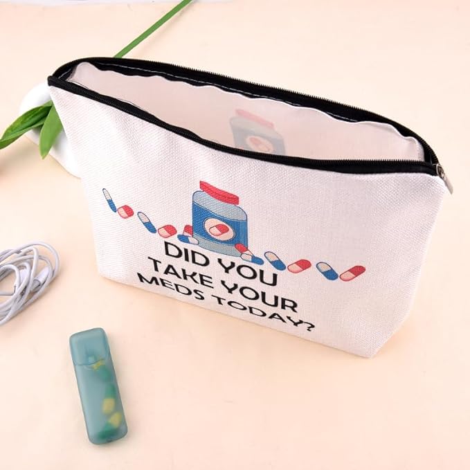 Small Travel Medicine Bag Carrier Cancer Patient Gifts for Women Hospital Gifts for Patients Medication Supplies Bag Pharmacy Physician Gift Bags Medical Doctor Nurse Pharmacist Birthday Present Idea