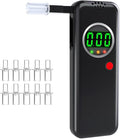 Breathalyzer,Alcohol Tester with LCD Digital Display,Breathalyzer with 10 Mouthpieces for Home and Party Use(Black)