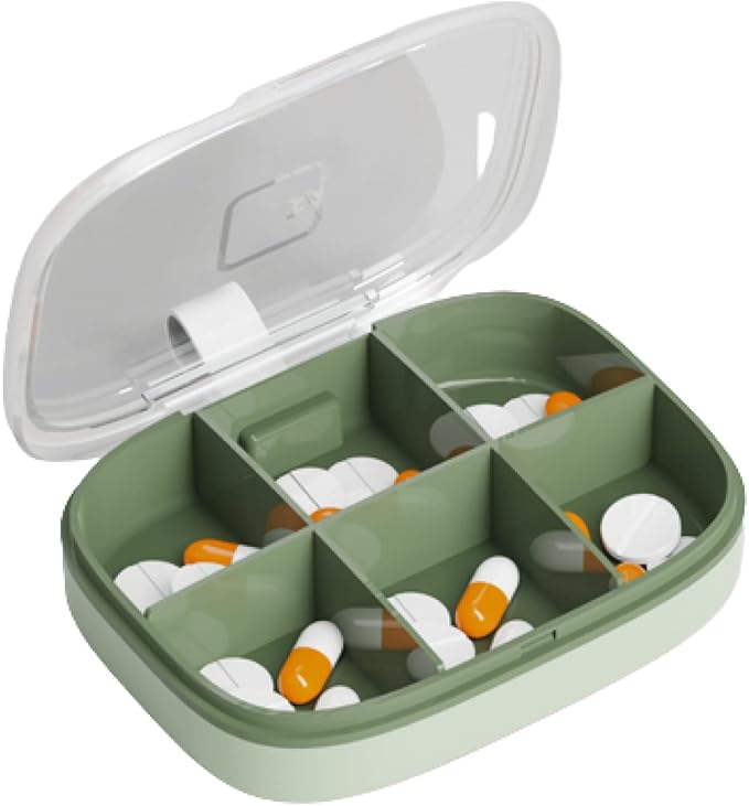 Small Medicine Box Convenient Medicine Storage Box Office Medicine Box Multi Compartment Waterproof Tablet Box