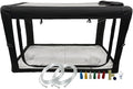 Oxygen Therapy Cage for Pets – Veterinary Oxygen & Nebulizer Chamber for Dogs, Cats, Puppies, Sheep – Portable Oxygen Concentrator with Tubing Kit, Soft Mat, Venturi Adapters, Nebulizer, T-Fitting
