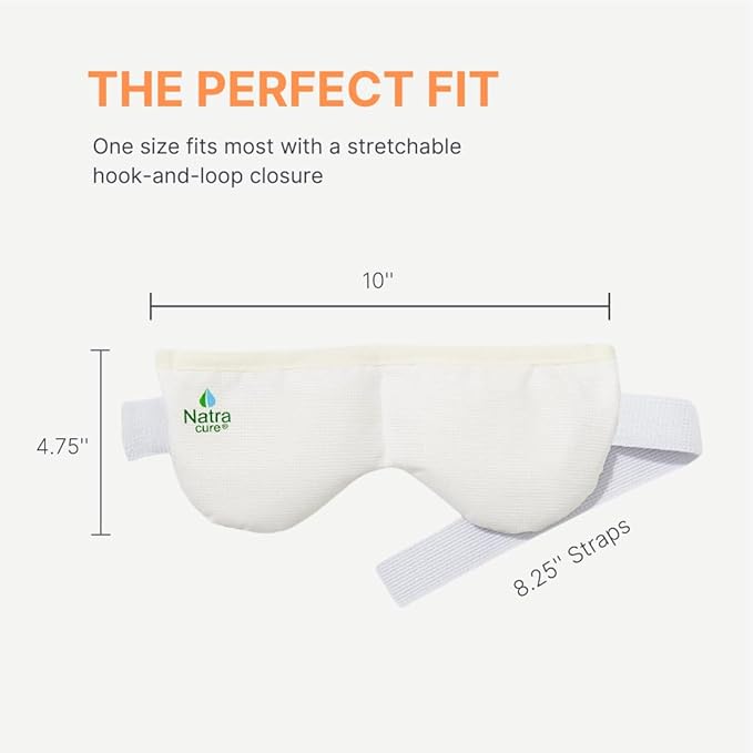 NatraCure Steam Heated Eye Mask – Warm Compress for Eyes, Microwavable for Dry Eyes, Stye Eye Treatment, Heated Eye Masks for Dry Eyes, Steam Eye Mask for Dry Eyes - 417SB RET