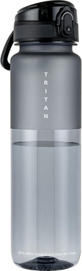 32oz Water Bottle with Chug Lid, Frosted & Clear Tritan BPA-Free, Leakproof, Wide Mouth, Portable Sports Water Bottle for Gym, Office, Travel, Outdoor (Gray)