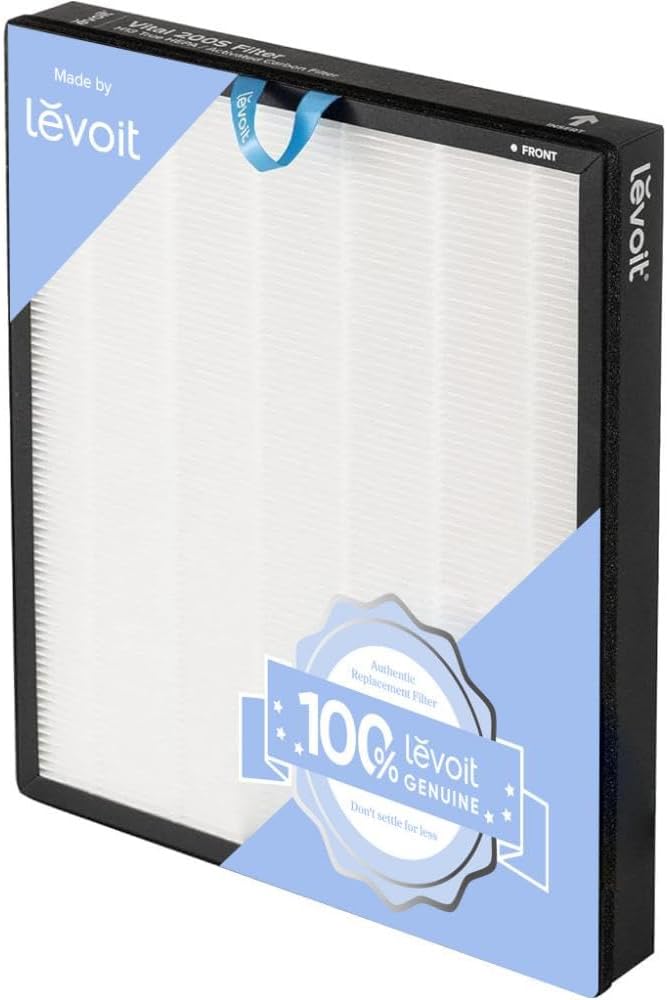 LEVOIT Vital 200S-P Replacement Filter, Genuine Air Purifier Filters, Supports HEPA Sleep Mode, High-Efficiency Activated Carbon for Removal of Pet Dander, Smoke Odor, Allergens, Vital 200S-RF, 1 Pack