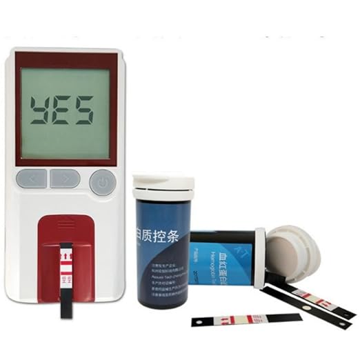 Hemoglobin Meter Hemoglobin Test Meter Hemoglobin Analyzer Test Kit + 25 Strips +25Lancets Easy To Use At Home