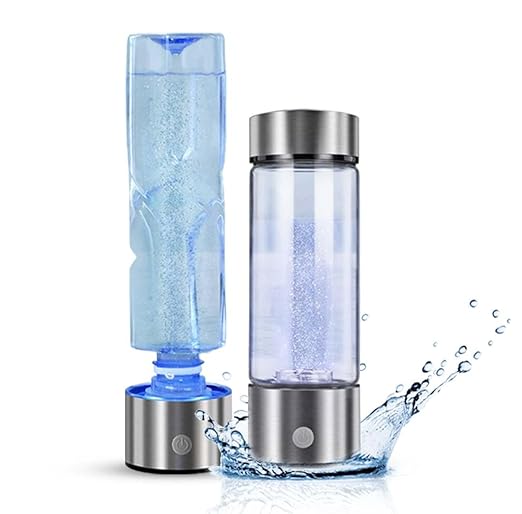Hydrogen Water Bottle Generator, Portable 420ml Hydrogen Ionizer Machine with SPE/PEM Technology, 2 in 1 Hydrogen Water Bottle, Perfect for Office, Home, Gym, Outdoor Use, and Gift