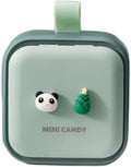 Pill Dispenser, Cute Design, Portable Dispensing Box, Sealed and Moisture-Proof, 2.75 * 3.34 Inches. (Green)