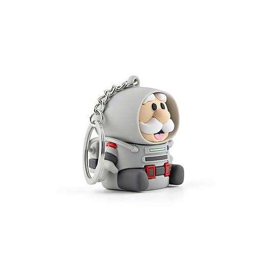 Official Dr. Simi Astronaut Pillbox Keychain – Mini Vitamin & Supplement Organizer | Travel-Friendly Medicine Container with Twist-Top Seal | Fun Soft-Touch Collectible for Wellness, Fans & Travelers