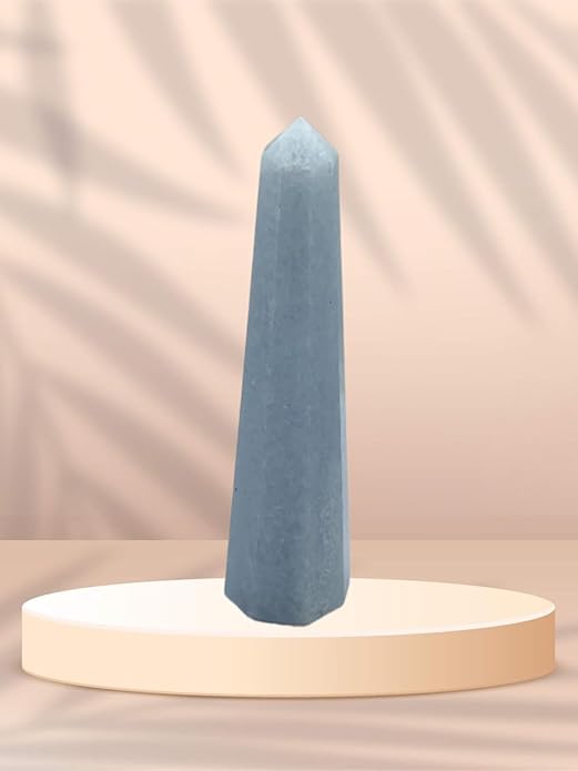 WholesaleGemShop 3 Inch Gemstones Obelisk Tower Jumbo Facet Aura Rock Crystal Natural Polished Earth Wand Spirit