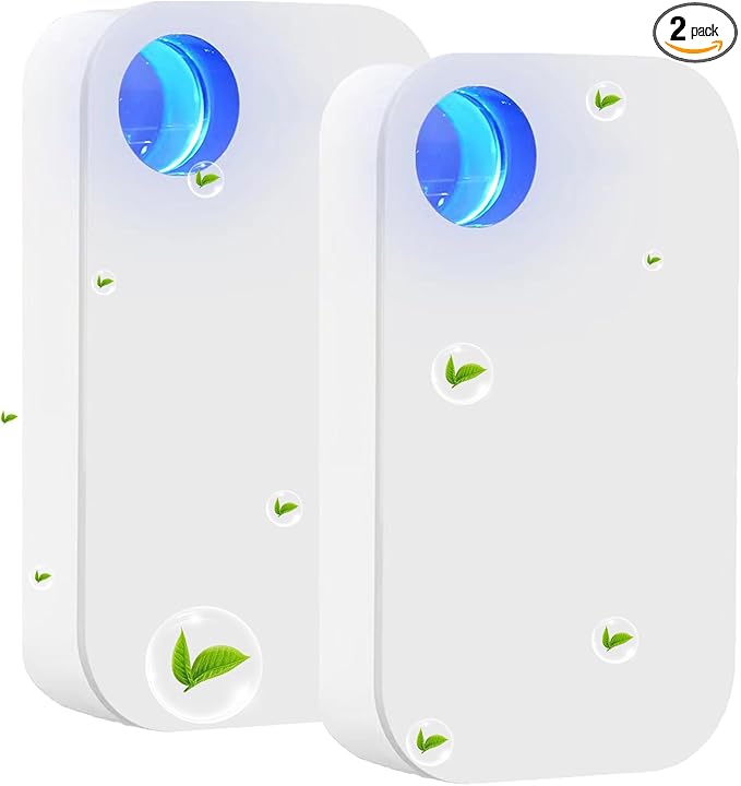 Ion Clear Air purifiers Plug in Air Ionizers for Home Portable and Quiet Ionic Air Purifiers for Bedroom Toilet Office Kitchen and Pets(2)
