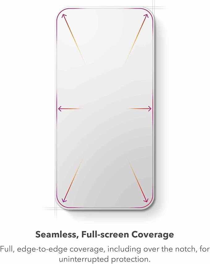 ZAGG XTR2 Screen Protector for iPhone 14/13 Pro/13 - Glass, New Anti-reflective Technology, Anti-dust installation, InvisibleShield, Ultra Strong Hexiom Impact Technology