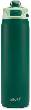 Ello Pop & Fill Insulated Stainless Steel Water Bottle with Quick Fill Lid, Leakproof Locking, Sip or Chug Spout, BPA-Free, Double Wall Vacuum Insulated for Sports, Travel & School- 22oz / 32oz / 40oz