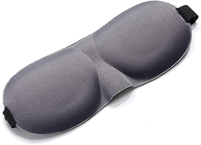1 PCS 3D Sleep Mask for Women Men Eye Mask for Sleeping Contoured Cup Night Blindfold Mask Block Out Light for Kids Girls and Adult Grey