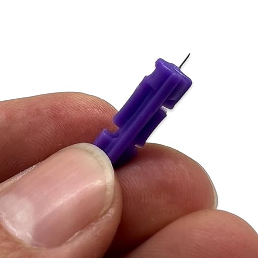 One Step Lancing Device & 100 x 30 Gauge Twist Top Lancets, Blood Sampling Pen, 5 Depth Settings, Gluco Sugar Level Testing, Less Pain and Ejector