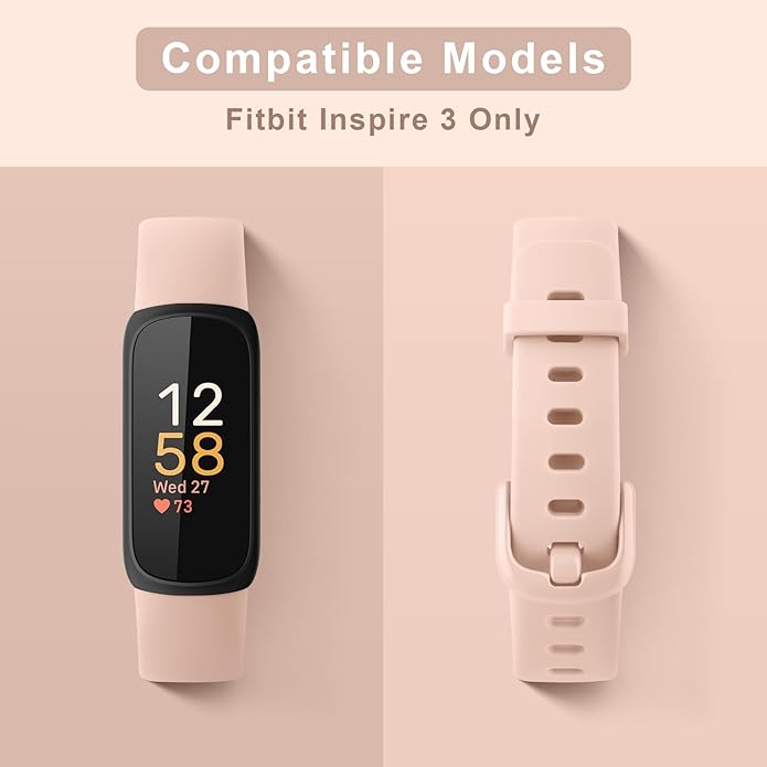 AK Band Compatible with Fitbit Inspire 3 Bands for Women Men, Adjustable Replacement Sport Wristbands Straps for Fitbit Inspire 3 Fitness Tracker