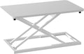 Decoholic White Small Single 24 inch Scissors Lift Keyboard and Mouse Riser ,Height Adjustable Standing Desk Converter,for Ergonomic Sit Stand Workstations (24 inch WH)