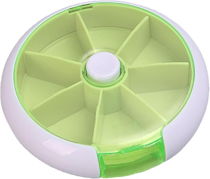Weekly Round Pill Box - Round Weekly Pill Storage Box, Weekly Pill Organizer, Fruit-Shaped Design Storage Supplies for, Candy, Pills, and Other Items