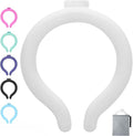 Cooling Neck Wrap with Insulated Bag, Reusable Ice Neck Ring & Body Cooler for Summer Heat, Wearable Cooling Tube Maintains 18°C/64°F for Outdoor, Sports, Travel (White)