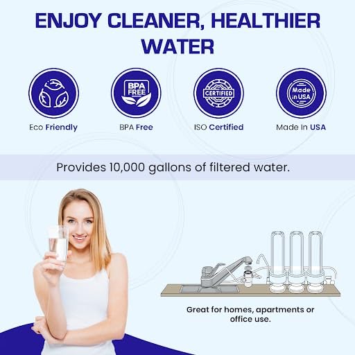 Smart Countertop Water Filter System | Crystal Quest (Single, Stainless Steel)