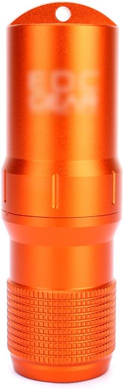 Outdoor EDC Container, Capsule Seal Bottle Holder Aids Kit, Hiking Travel Camping Emergency Survival Match Battery Storage Box