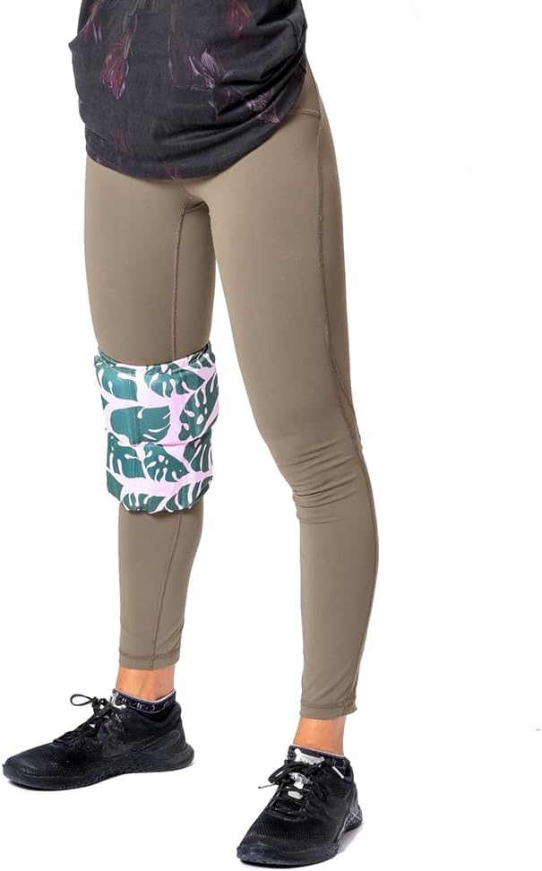 HurtSkurt® Premium Ice Therapy Sleeve – Island Palm Medium – Stretch-Fit Wearable Cold Compression Wrap for Knee, Leg, Elbow & Ankle Recovery