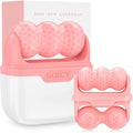 Deashun 2 in 1 Ice Roller for Face Eye, Face Massager Roller for Eye Puffiness, Reduces Wrinkles, Relief Migraine and Minor Injury, Cold Facial Skin Care Tools Ice Roller (Pink)