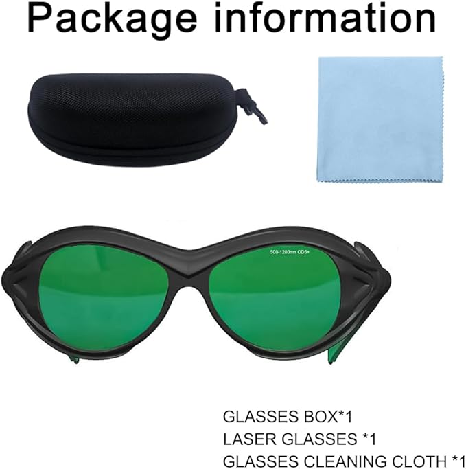 Professional 500nm-1200nm Wavelength IPL Laser Safety Glasses Eye Protection for Hair removal , Red Light Therapy Glasses Protective Tanning Goggles Eyes Protection for Laser Cosmetology Operators