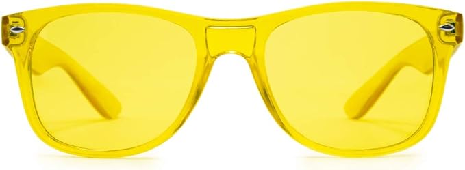PURPLE CANYON Yellow Color Therapy Glasses for Chakra Healing, Chromotherapy, and Mood